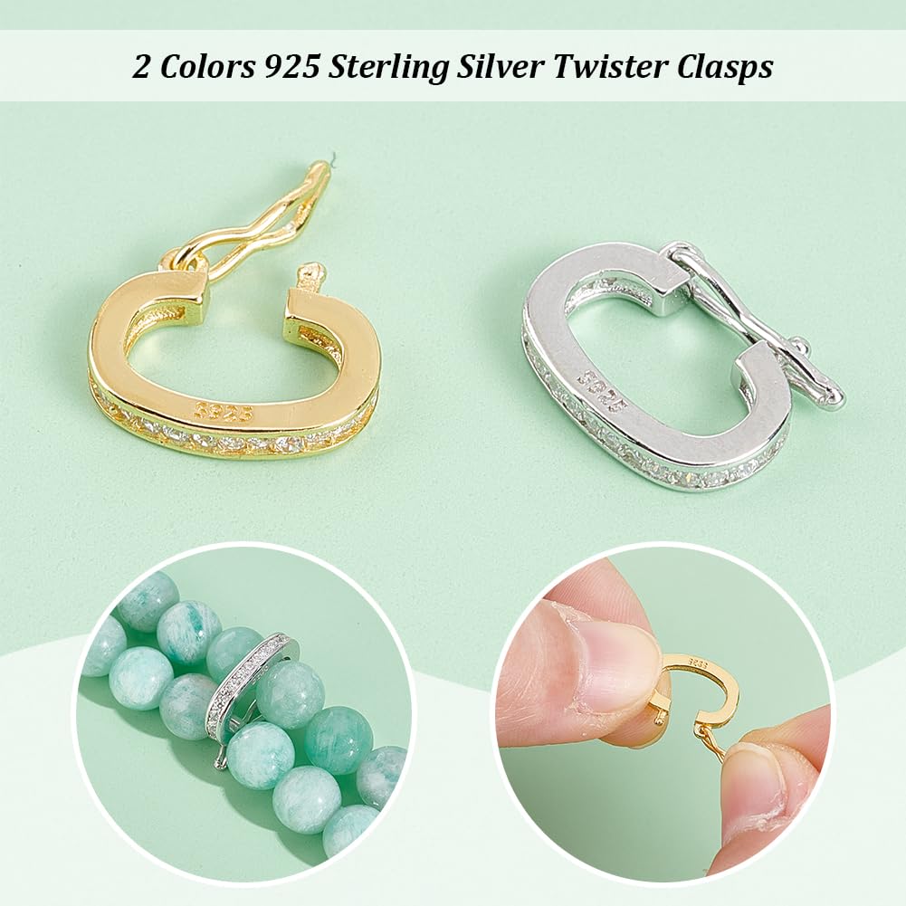 À La Mode 925 Bélière En Argent Sterling Micro Pavé De Zircone Cubique En Gros Pour Création De