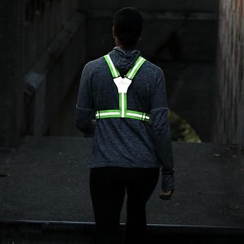 Amphipod Xinglet Vest, Outdoor High Visibility Reflective Straps Safety Vest for Road Running, Jogging & Walking