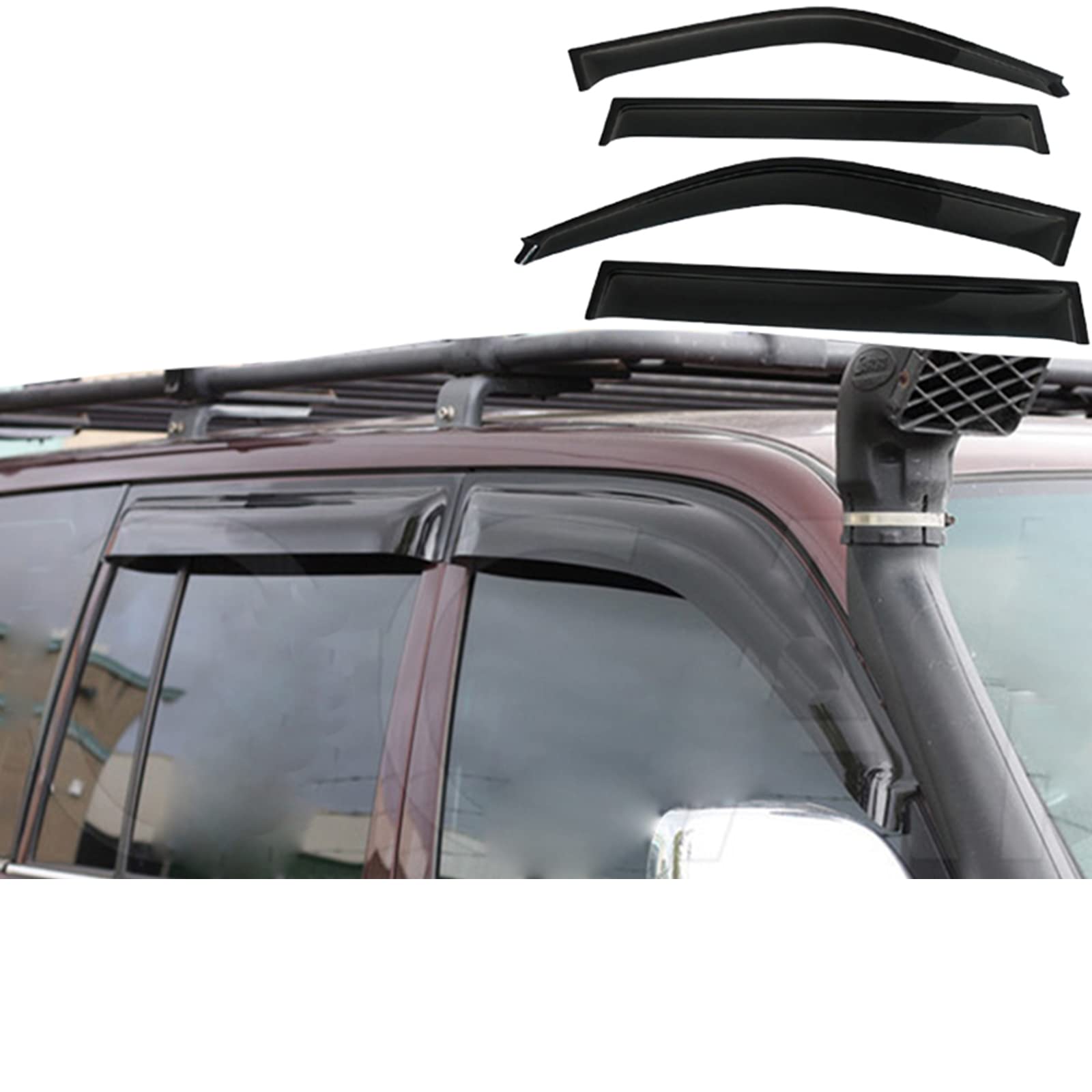 Amazon | 車の窓の眉 Weathershileds トヨタ ランドクルーザー 100