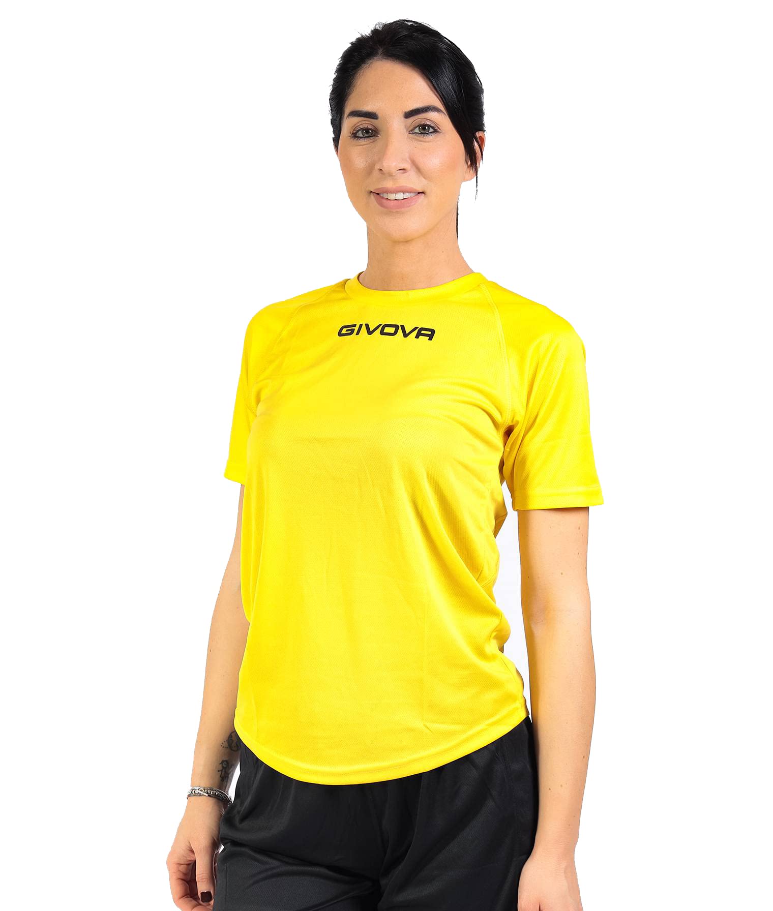 Givova MAC01 Sport T-Shirt – Herren – Farbe: Gelb – Größe: XS – Made In Italy