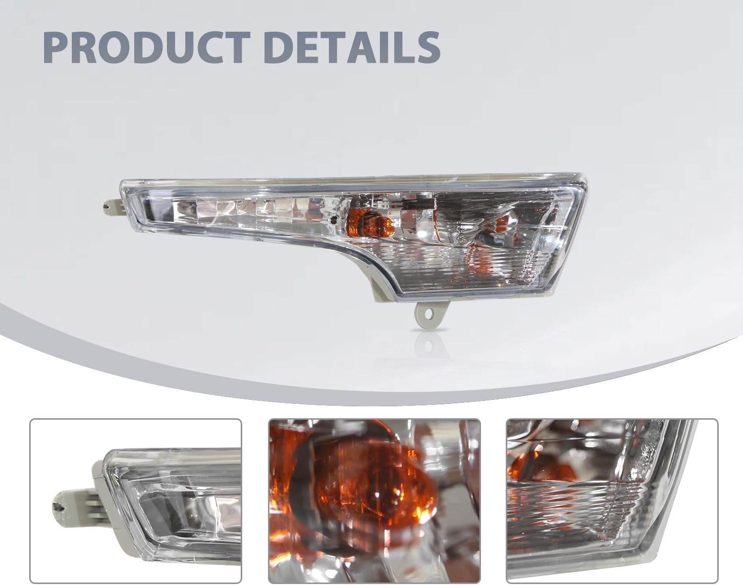 Pair Fog Light & Corner Turn Signal Lamp Assembly Fit for 2013-2015 Altima W/Wiring Driver and Passenger Side NI2531118