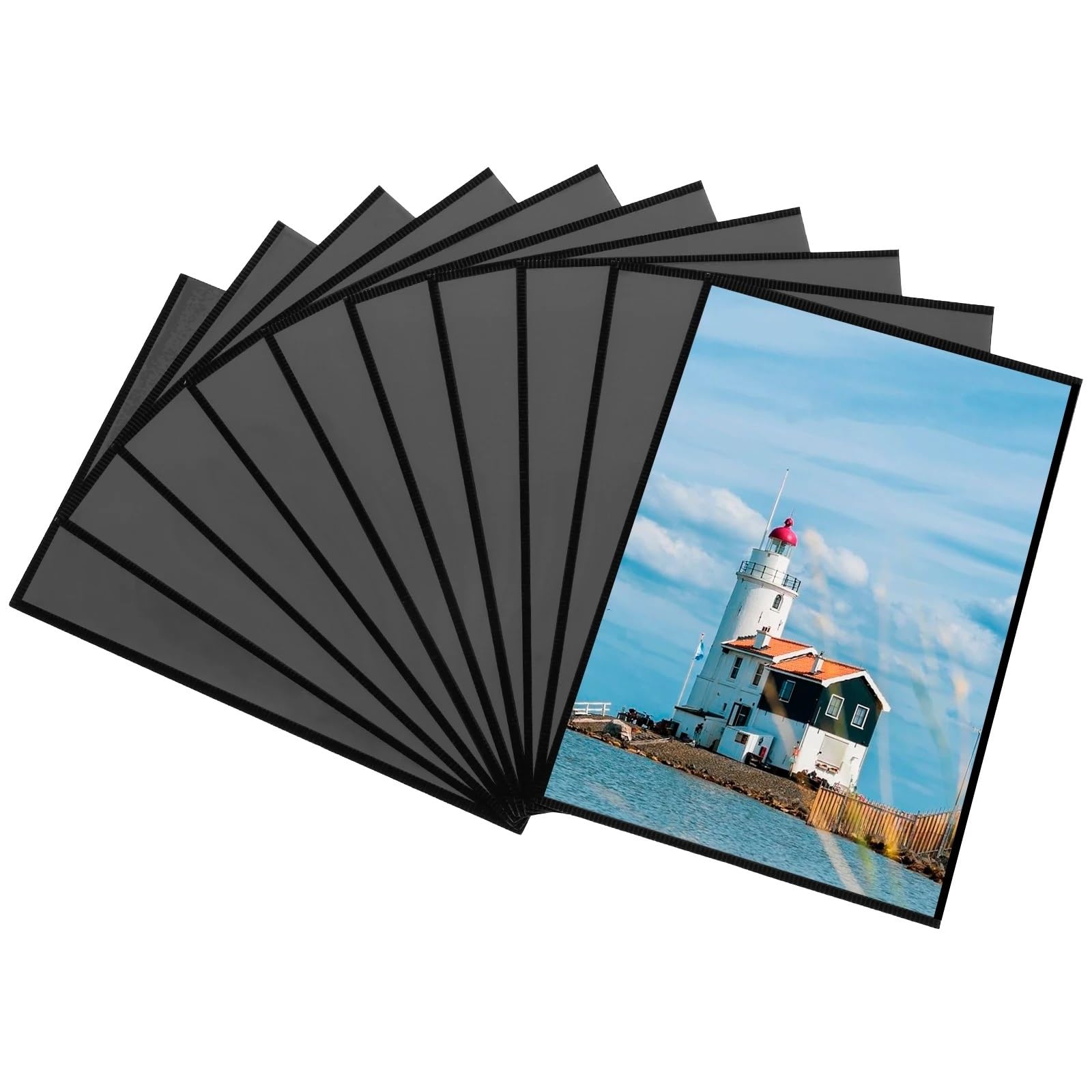 magnetic frame， Magnetic Picture Frames Black 20 Pcs(5x7 inch 10pcs)