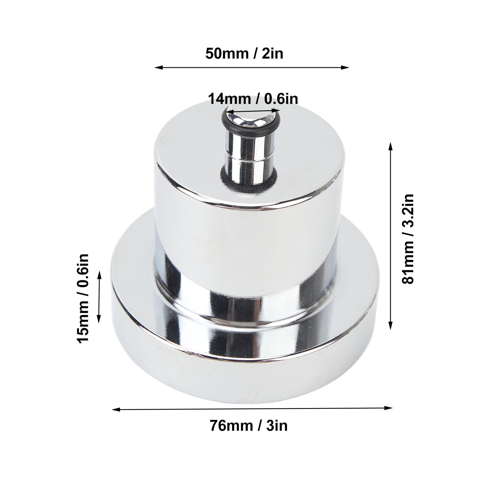 VOBOR 4 Stück Wagenheber-Pad, Silbrige Aluminiumlegierung, Hebepunkt-Wagenheber-Adapter, Pucks, Wagenheber-Pad-Ständer für Rivian R1T R1S