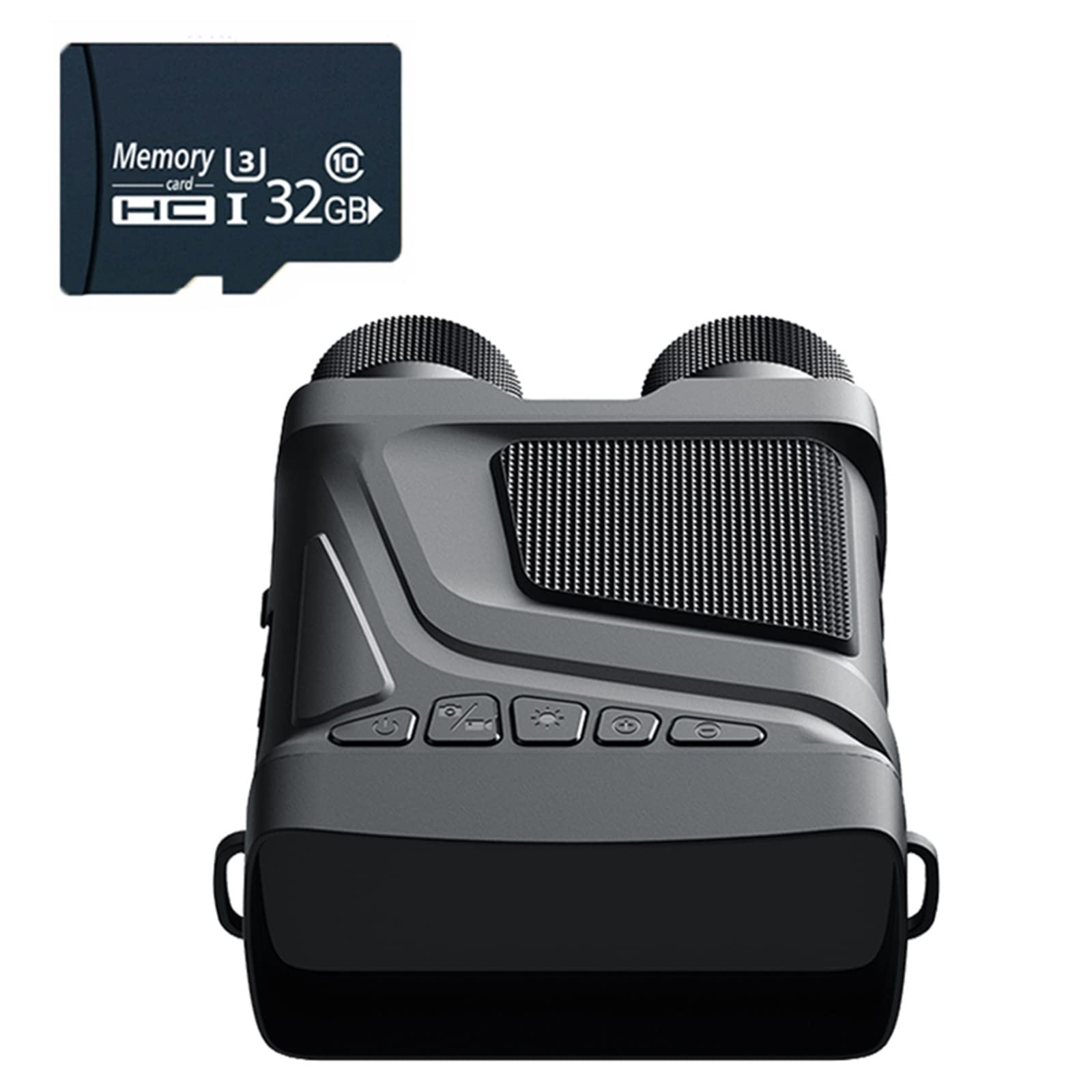Bgaza With 32G Card R12 5X 1080P Hd Night Vision Binoculars Level 7 Infrared Digital Zoom Telescope Night Goggles For Camping Surveillance(With 32G Card)