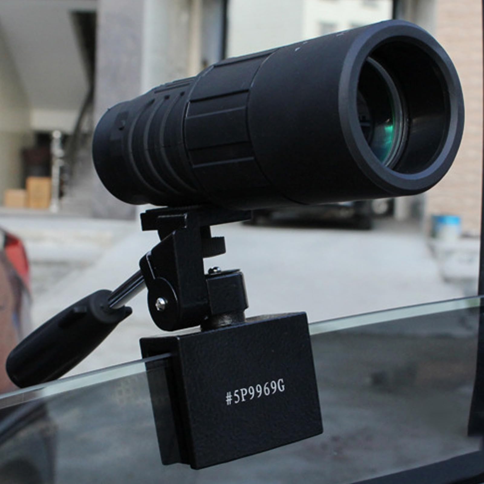 Soporte para Ventana de Coche para Telescopio Terrestre, Rotación de 360°, Soporte Universal de 1/4" para Cámaras DSLR, Binoculares, Telescopios y Observación de Aves