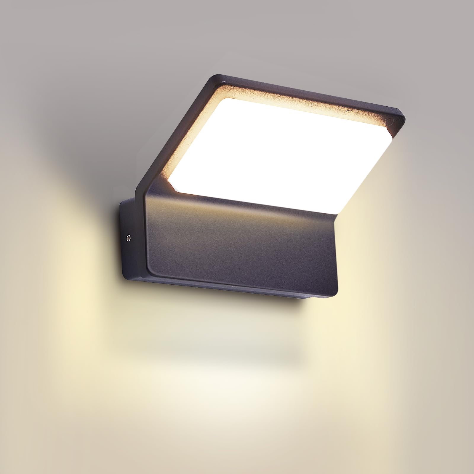 LED Aussenlampe Außenlampe Anthrazit Außenleuchte Wand, IP65 Wandleuchte Wandlampe aussen außen Modern Aussenbeleuchtung Ausenbeleutung Aussenleuchte Hauswand Außenbeleuchtung Terrasse Haus