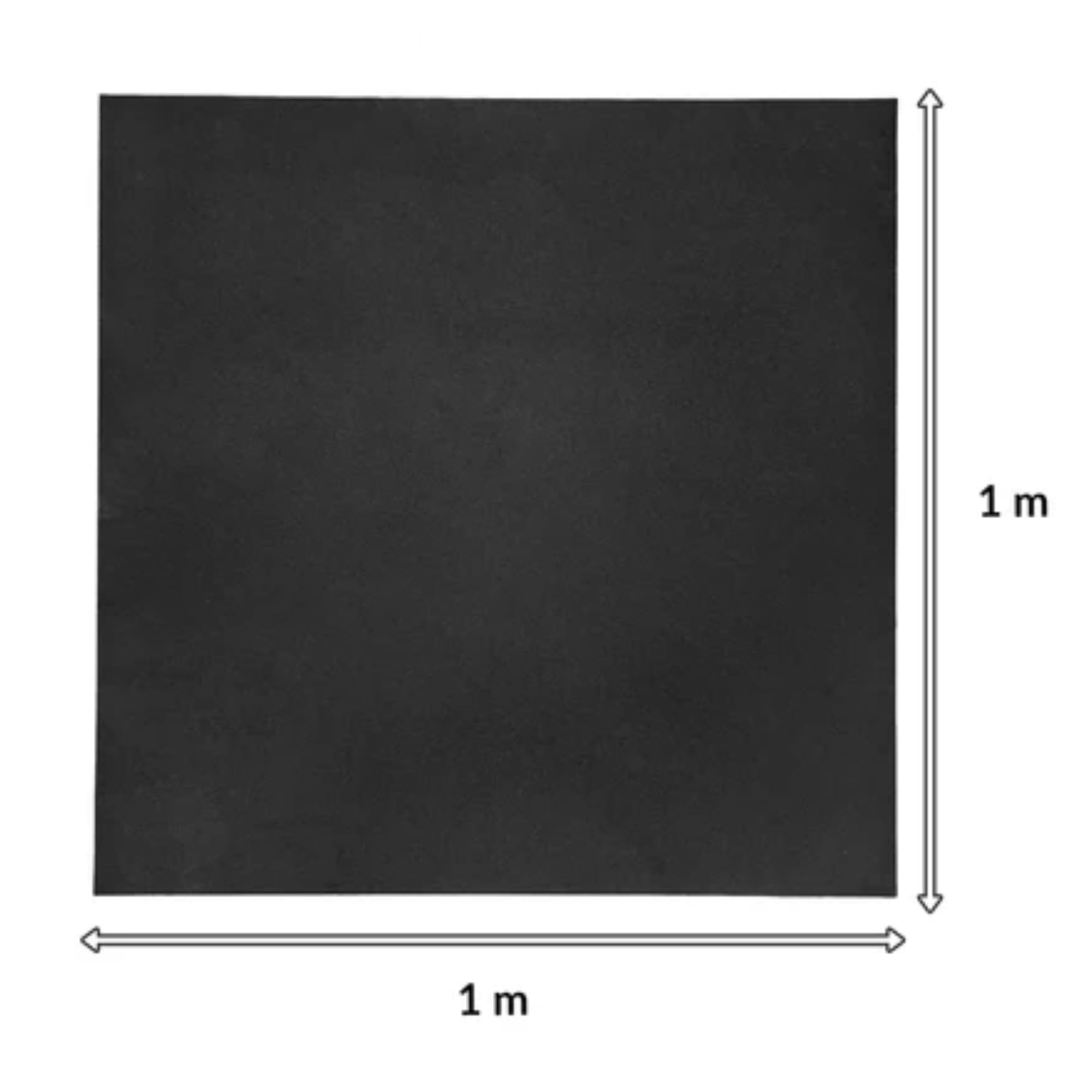 KARAT Schutzmatten Bodenschutzmatte 100 x 100 cm – 10 mm - Sportgeräte Matte Unterlegmatte Bodenmatte Gummimatte