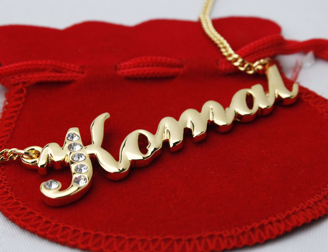 Personalized Necklace Gold Plated 18K 