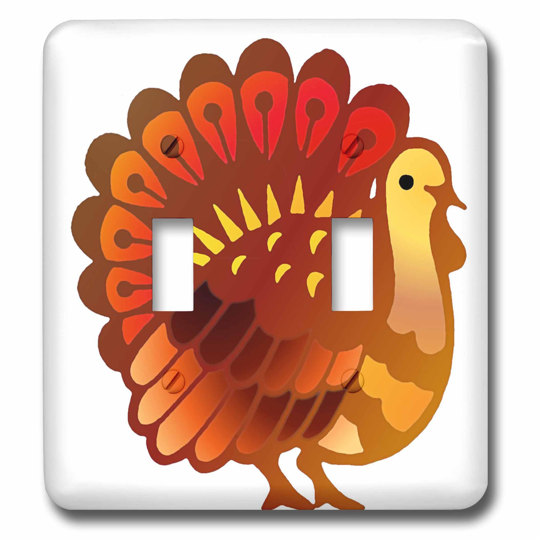 Interruptor doble temático de pavo para regalar en cenas de Acción de Gracias y otoño