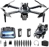 XT606 GPS Drone 4K HD Camera Large Screen Remote Control Flight Time is Approximately 40 Minutes Brushless Motor 360° Obstacle Avoidance App Control Gift Toys for Kids Beginners Adults