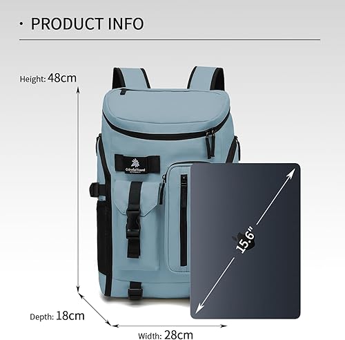 Miniatura 197 de Bolsa de lona para gimnasio, 4 vías, impermeable, con compartimento para zapatos, para viajes, deporte, senderismo, laptop, Cielo estrellado