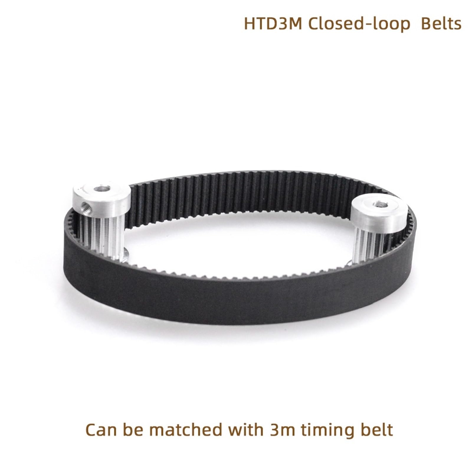 Set di 5 cinghie di distribuzione HTD3M: lunghezza 186-213 mm, 62-71 denti, larghezza 6-15 mm, per applicazioni CNC e automazione (3M 210 (denti 70), 15 mm