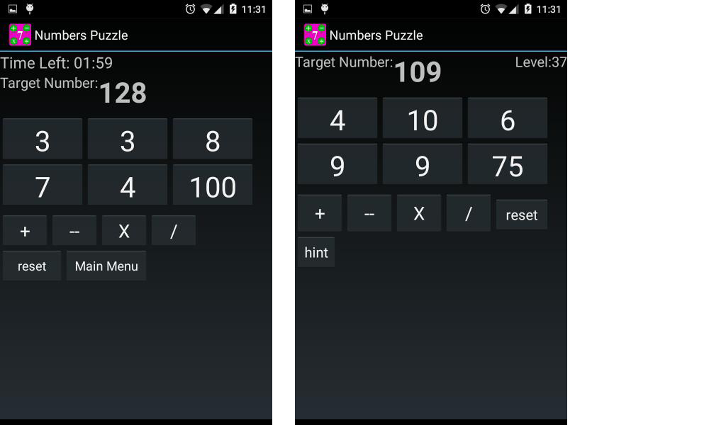 Numbers Puzzle - App on Amazon Appstore