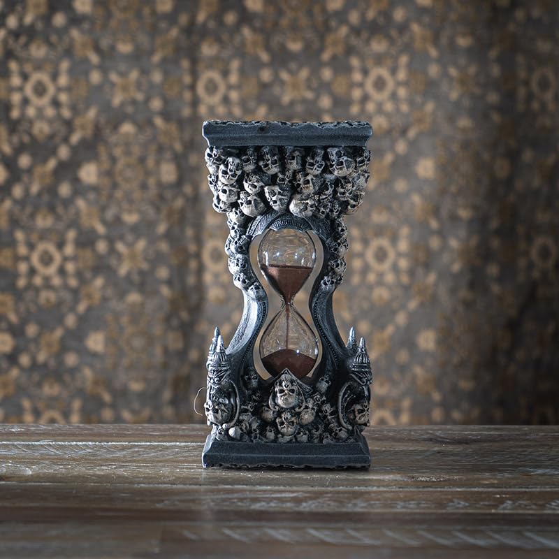 Clessidra Gotica Con Drago - Timer Da 15 Minuti In Lega Di Zinco E Vetro, Statua Decorativa Vintage Unica Per Scrivania E Casa, 15,2 Cm