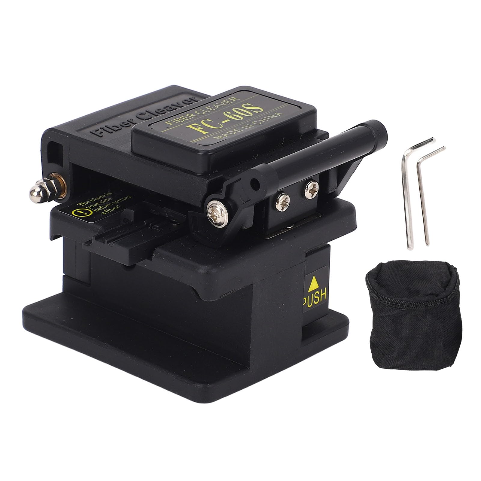 Cliveuse à fibre optique CHEOTIME, 16 points de coupe, coupe-fibre à retour automatique avec lame en tungstène à angle de 0,5°, fixation 3 en 1 pour épissure à froid et à chaud