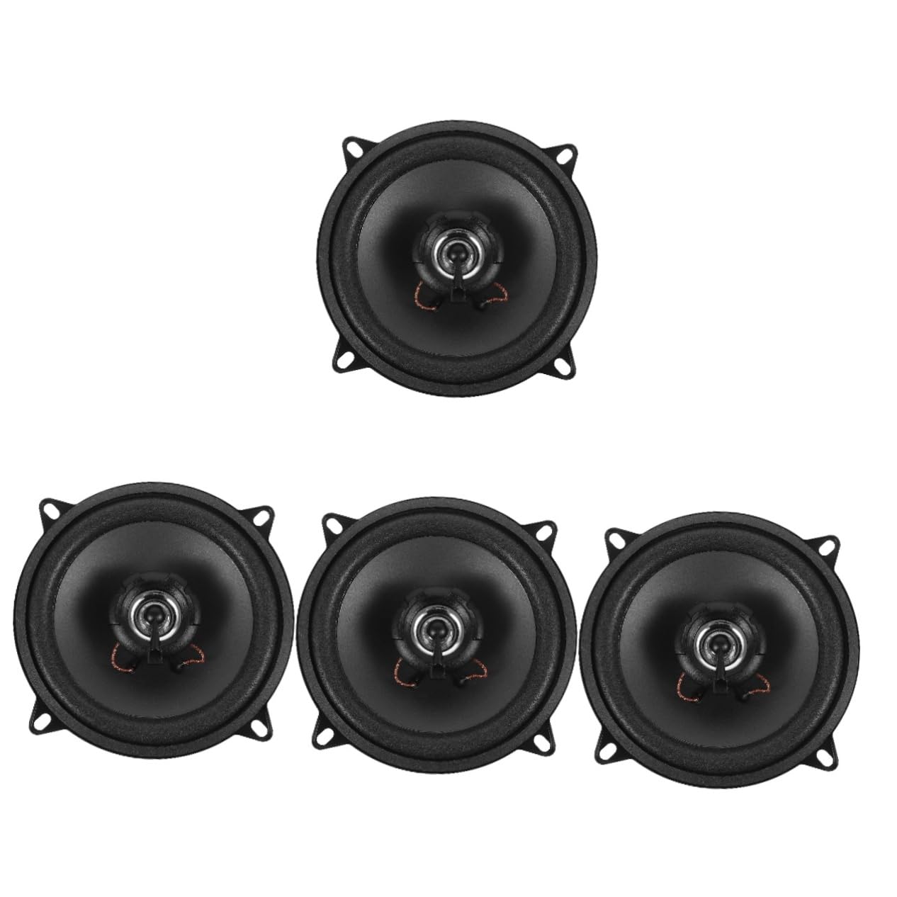 GLEAVI 4pcs Automotive Sound Speaker Car Speaker Kit for Compatibility Sound Quality for Diverse Music Styles Stylish Design for Any Vehicle