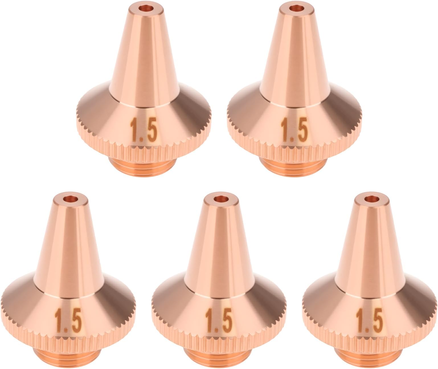 5Pcs Laser Welding Nozzle M8 Copper Nozzles 1.5mm Cutting for Fiber Laser Welder