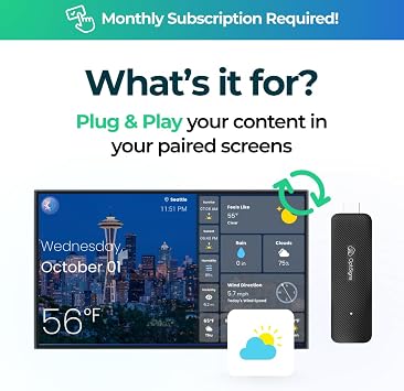 OptiSigns Android Stick Digital Signage Player - UK Plug