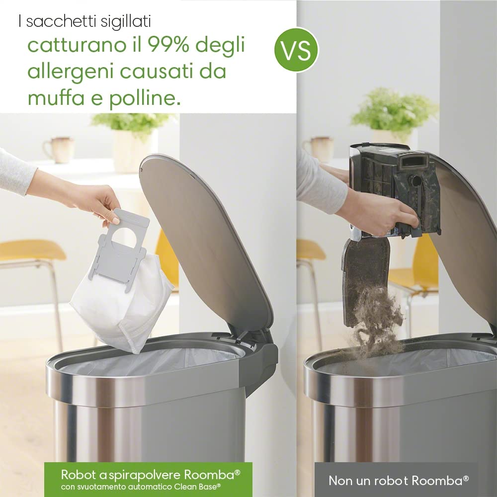 iRobot Robot Aspirador Roomba i3+ - Autovaciado automático de Suciedad - Ideal para Mascotas - Sugerencias Personalizadas - Compatible con tu Asistente de Voz y tecnología de Coordinación Imprint