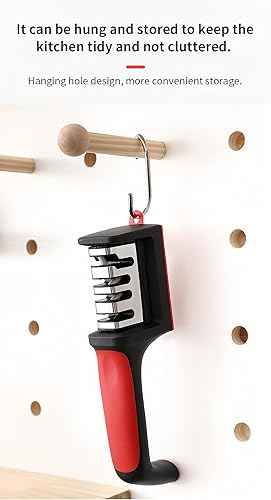 Miniatura 7 de Afilador de cuchillos de 4 etapas, accesorios de cocina para cuchillos y tijeras de cerámicaacero, ayuda en la reparación, restauración y pulido de