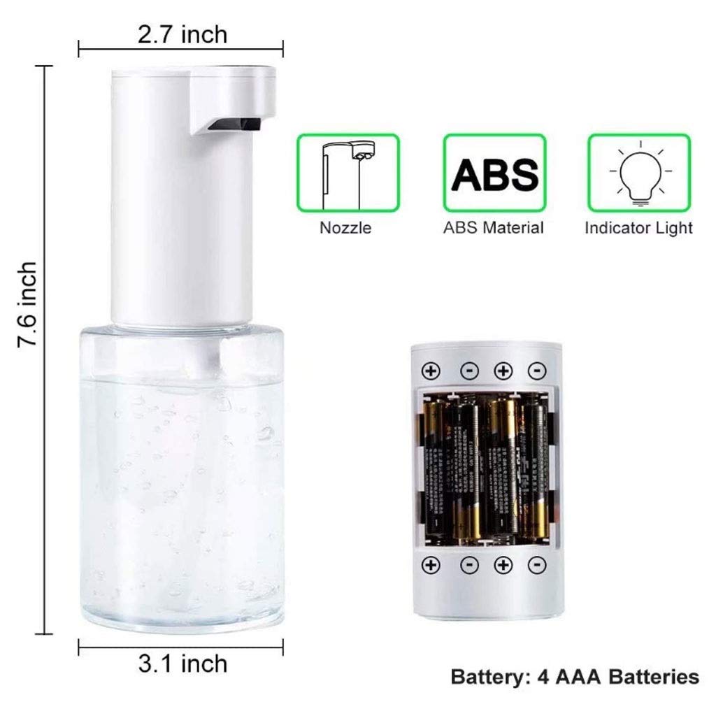Sensor Automático Inteligente dispensador de jabón de Espuma de jabón de la Mano dispensador de Gel, sin Contacto automático dispensador de jabón-12OZ (350ml), for el niño