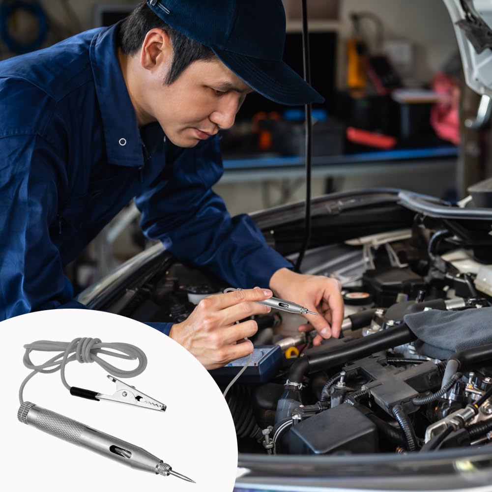 Tester di tensione di circuito, tester di circuiti elettrici e auto, rilevatore di corrente 6 V 12 V 24 V per auto