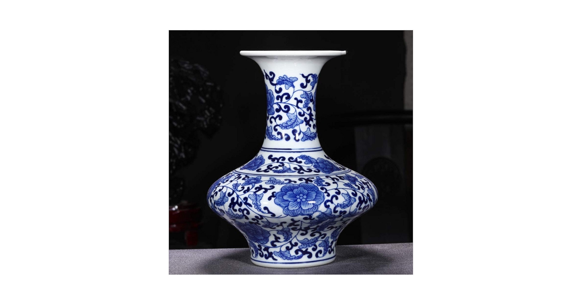 人気，安い 中国古玩 唐物 青磁 花瓶 花入 龍泉窯 青磁 箱付