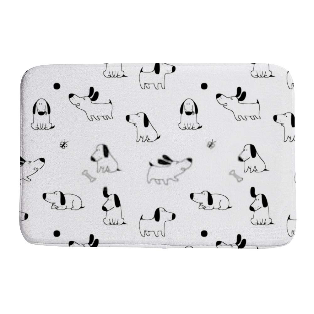 Tapis de bain doux pour carrelage froid avec dos antidérapant CHEHONG