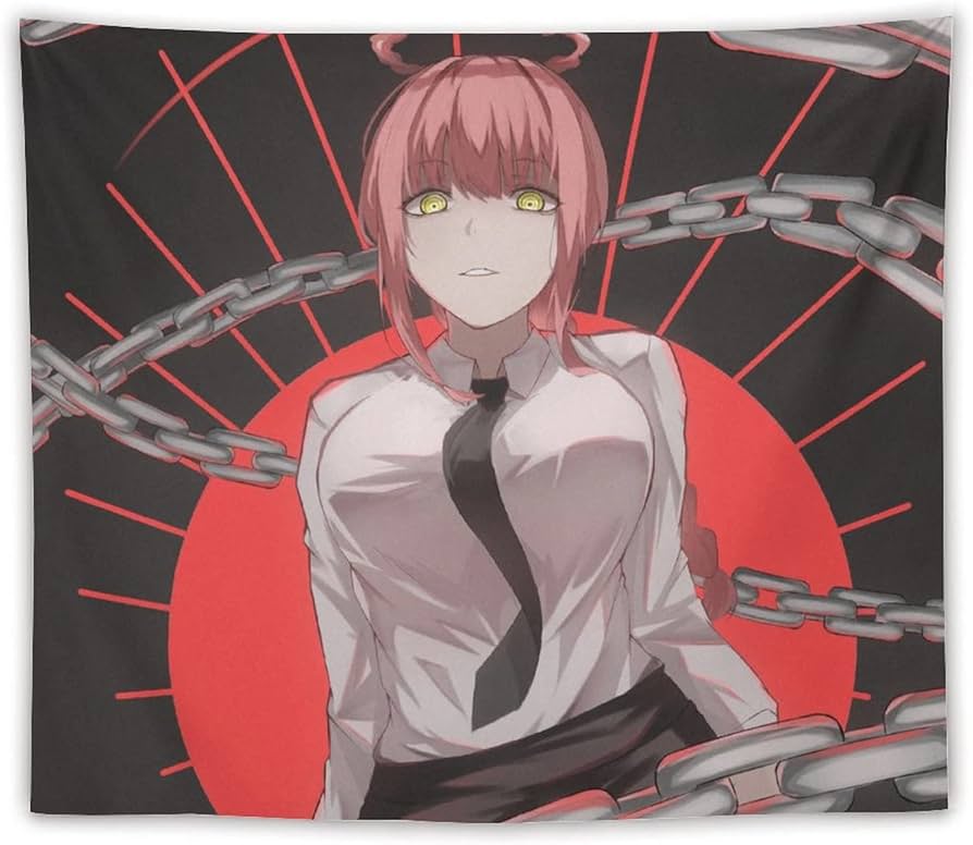 Amazon.co.jp: チェンソーマン マキマ タペストリー かわいいアニメ柄