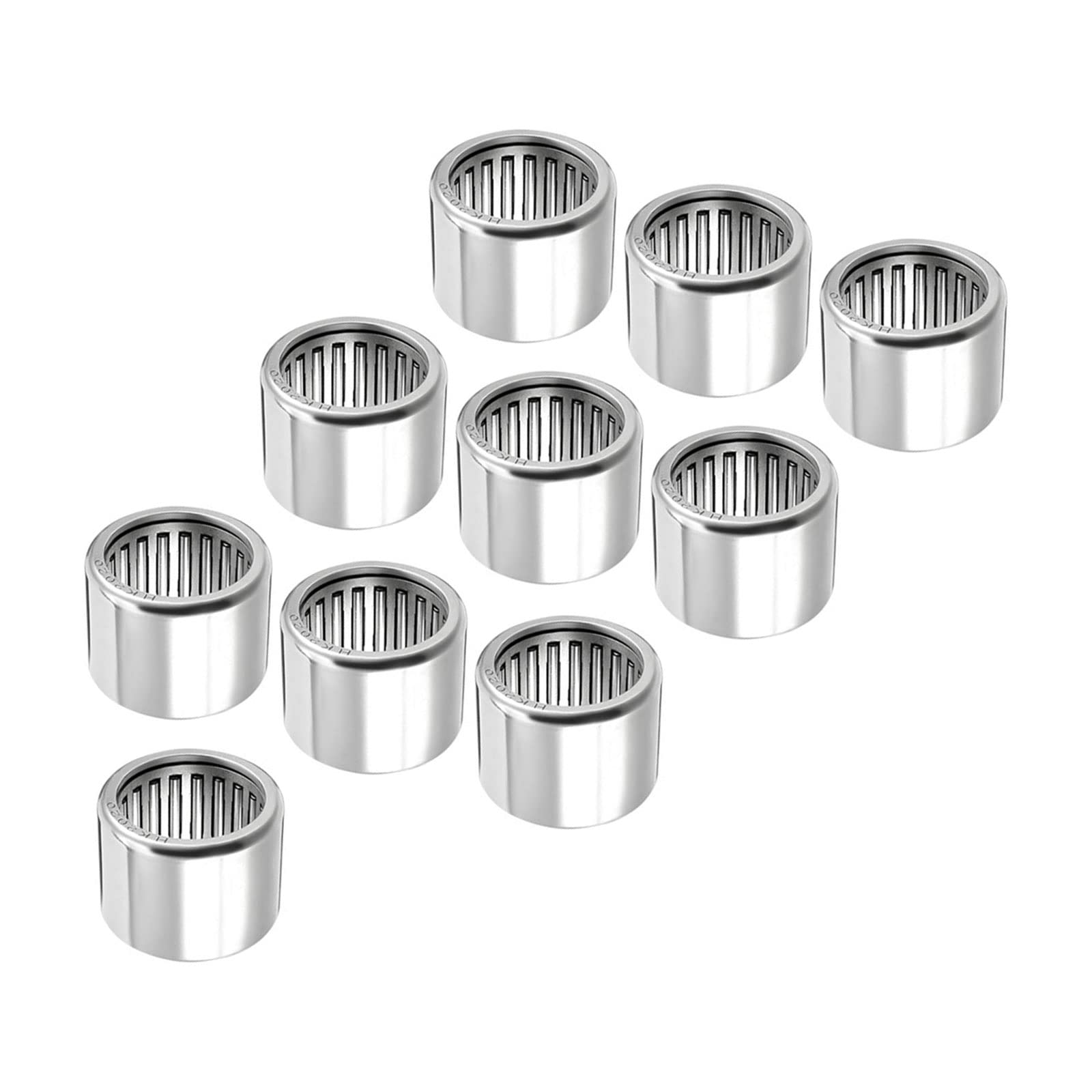 Kozelo 10 Stück HK2020 Nadel Rollenlager - [20mmx26mmx20mm] Offene Seite für Getriebe Einsatz Chrom Stahl Rollen