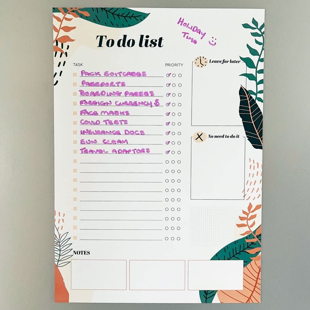 Magnetic To Do List, Daily Planner and Organiser for Fridge Whiteboard or Office, Get Organised, Reduce Stress - Image 2