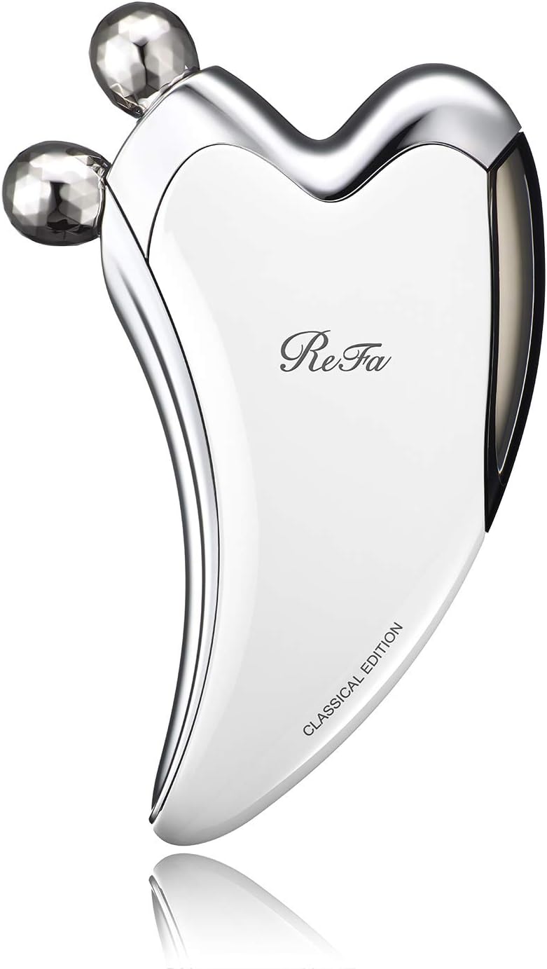 ReFa CAXA WHITE-Mricrocurrent Platinum-coated Roller,Waterproof