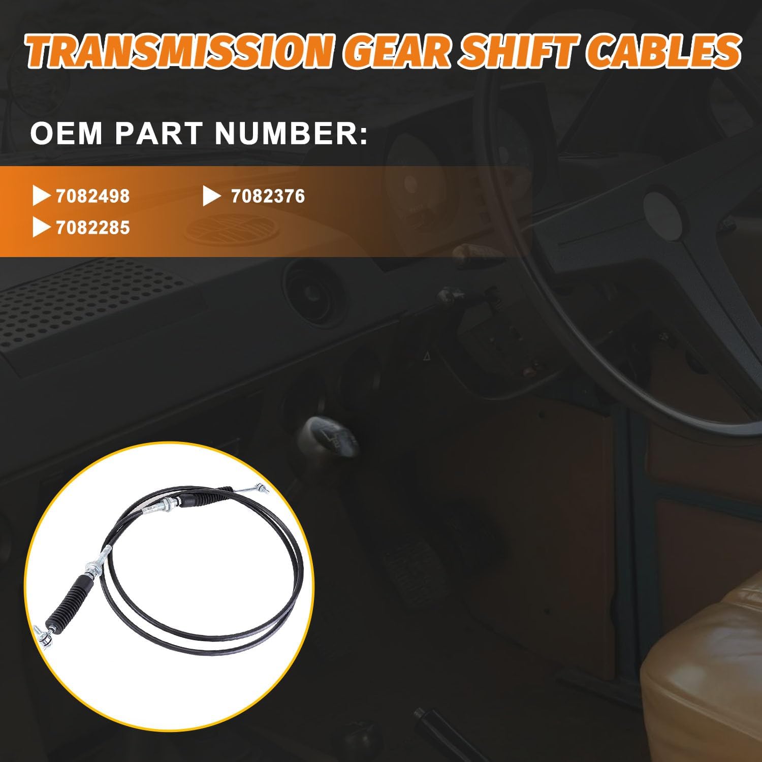 7082498 Gear Shift Cable Compatible with Polaris Ranger 1000 EPS 2020-2023,for 2018-2023 Ranger XP 1000 EPS,Shifter Cable Replace 7082498 7082376 7082285
