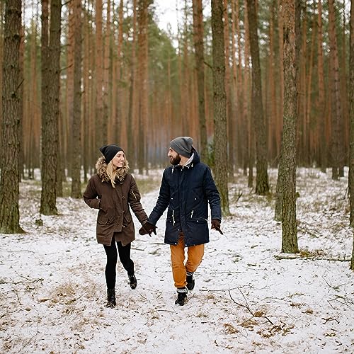 Image of ZOORON 1&2 Packs Beanie for Men Women Men's Beanie Hat Acrylic Knit Cuff Beanie Cap Slouchy Knit Skull Cap Warm Winter hat