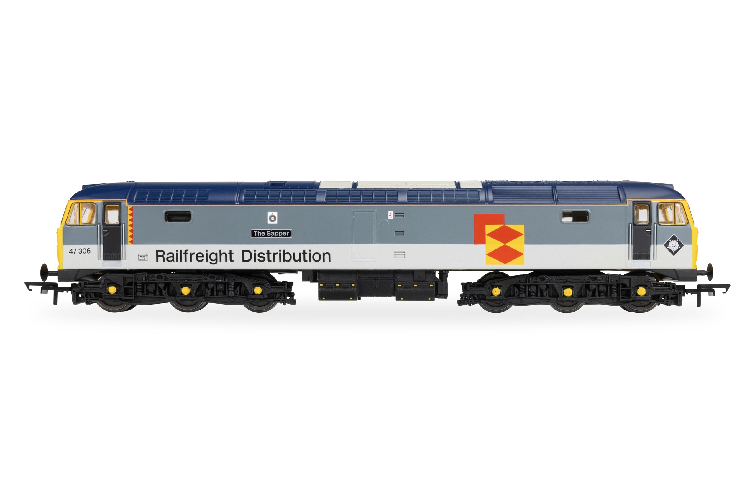 Hornby R30440 RailRoad - Dystrybucja towarów kolejowych - Klasa 47 - Lokomotywa „The Sapper” 47306 - Junior Model Railway, skala OO