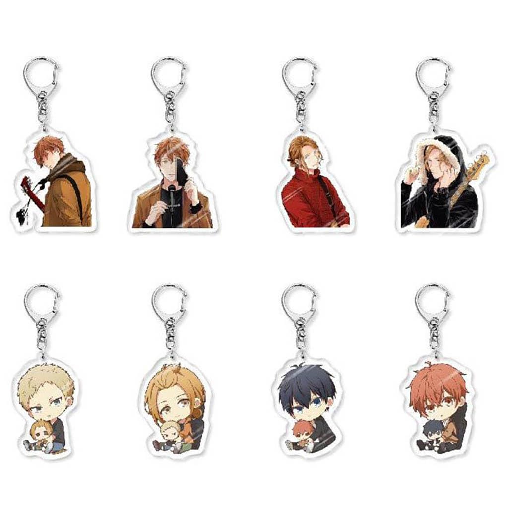 JUSONGKWCP GivenAnime Keychain Anime Figure Cosplay Keyring Pendant GivenAnime Acryl Chain Decor Pack of 8