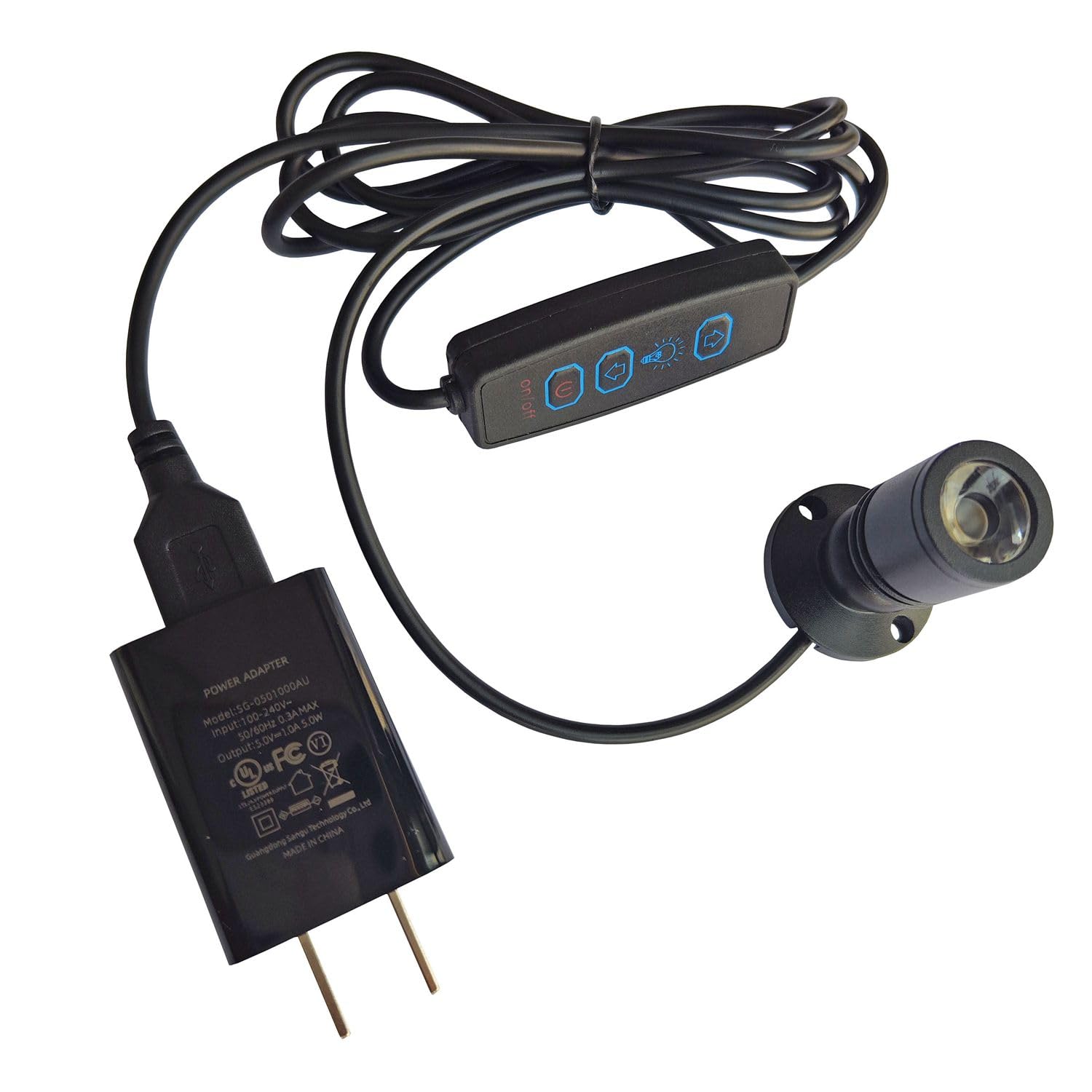 USB Small LED Spot Light,5V Mini Spotlight with Dimmer,Art Picture Lights, Closet Spotlight for Plants Jewelry Showcase Model Display Shelves (Cold White)