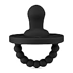 Ryan & Rose Cutie PAT Pacifier Teether (Flat, Black)