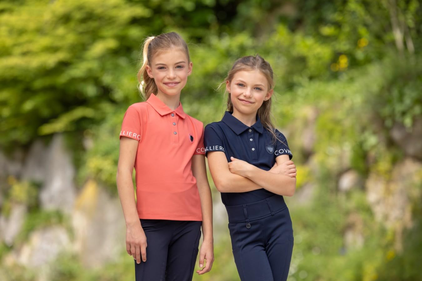Covalliero Kinder Funktionsshirt Poloshirt Coral FS 2025