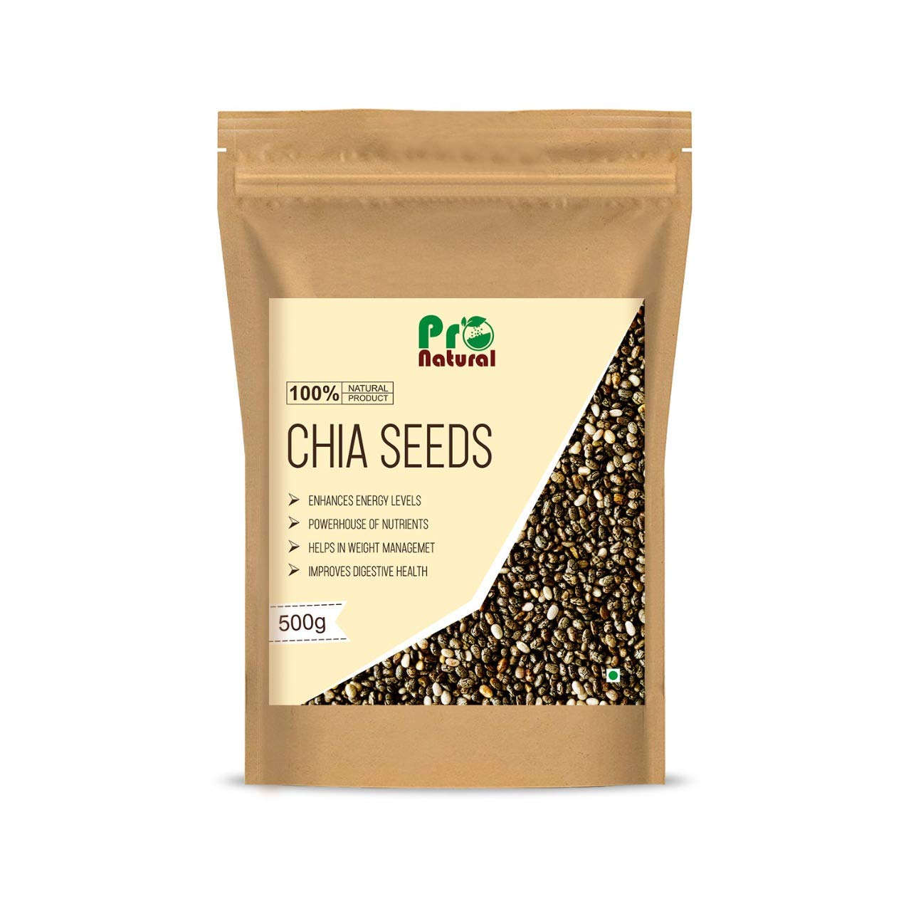 Pronatural Premium Chia Seeds for Weight Loss- Calcium Rich, 500gms (B08B57FP78) Amazon Price History, Amazon Price Tracker