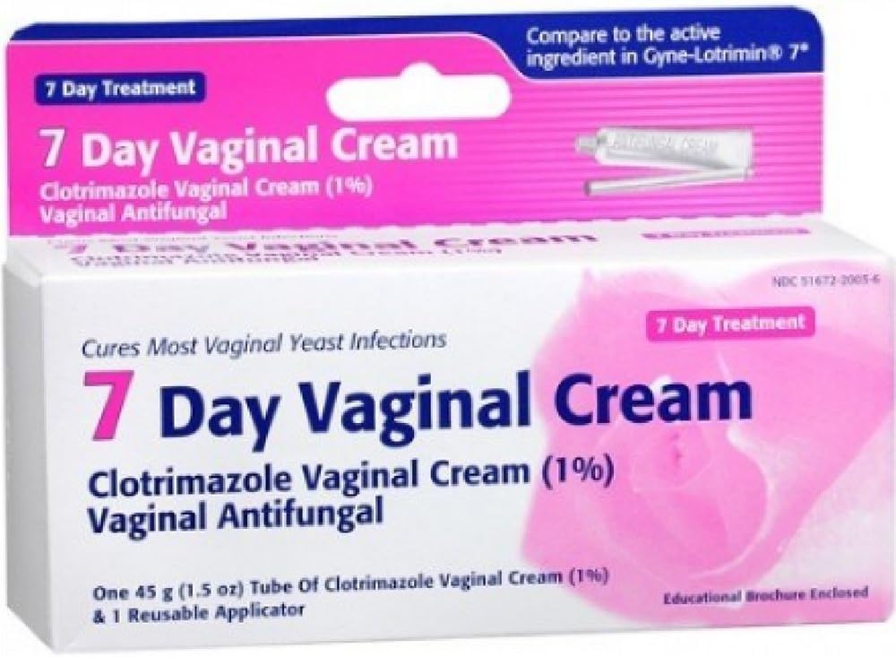 Clotrimazole 7 Vaginal Cream 45 g (Pack of 8)
