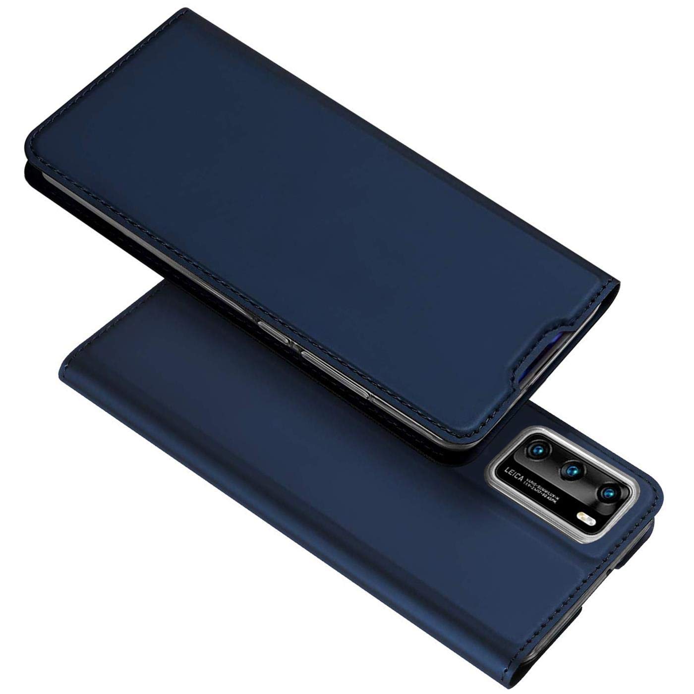 Verco Case compatible with Huawei P40 Pro, Flip Wallet Cover with Magnetic Closure for Huawei P40 Pro Phone Case - blue - Image 2