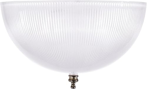 Miniatura 3 de Aspen Creative 28007-75-2 Pantalla de cúpula con clip en acabado transparente, 8 pulgadas de diámetro x 4 pulgadas de alto, paquete de 2