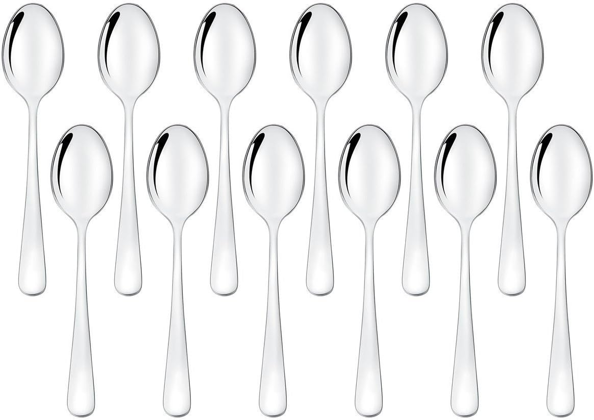 LEYOSOV Demitasse Espresso Spoons Set of 12, 4.6 Inches Stainless Steel Mini Coffee Spoons