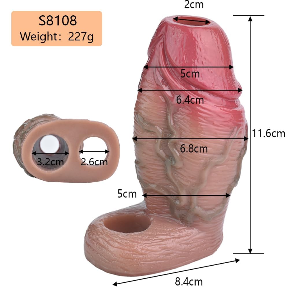Étui en silicone pour augmenter l'épaisseur et la longueur, avec effet retardateur, adapté à ; bouteille érotique avec effet retardateur pour les couples