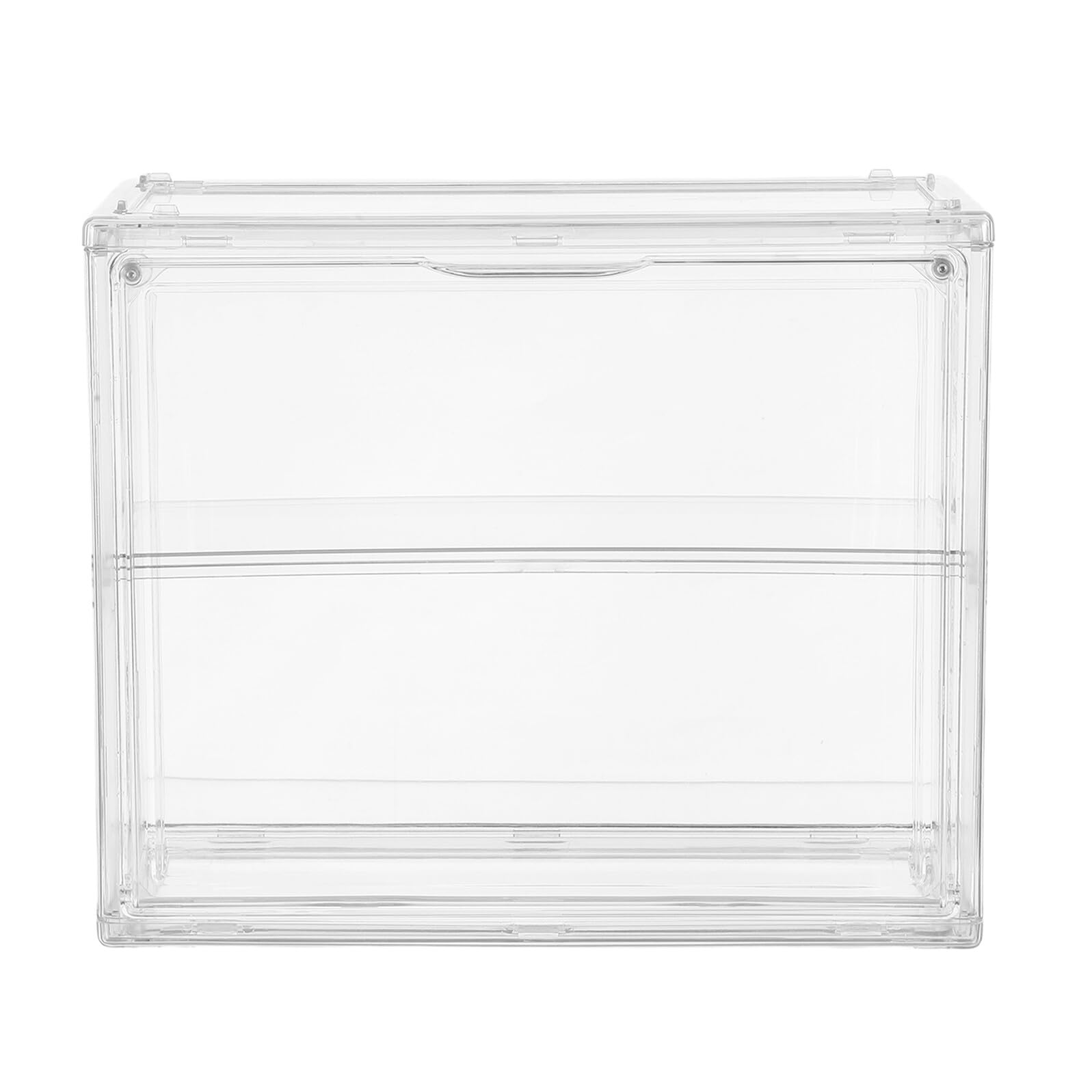 ERINGOGO Vitrina de Doble Capa de Acrílico Transparente Alta Visibilidad para Exhibir y Proteger Modelos de Aviones y Coches Adecuado para Sala Familiar y Colección Elegante