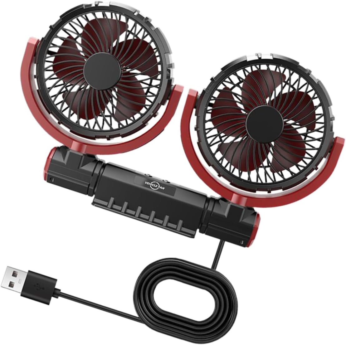 KONTONTY Ventilador Eléctrico para Coche Ventilador De Coche Refrigeración De e para Asiento De USB Pequeño para para Verano