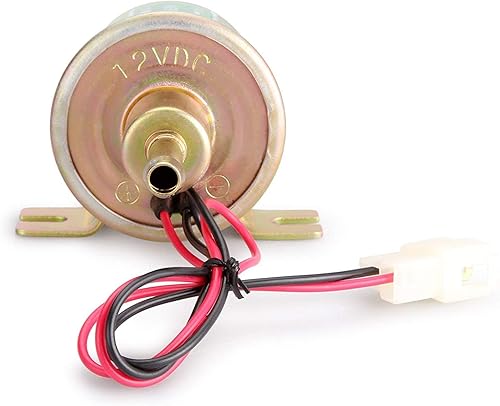 Vista 4 de Bomba de combustible eléctrica 12V, bomba de transferencia universal de baja presión para gas y diésel, bomba de combustible 2.5-4psi HEP-02A