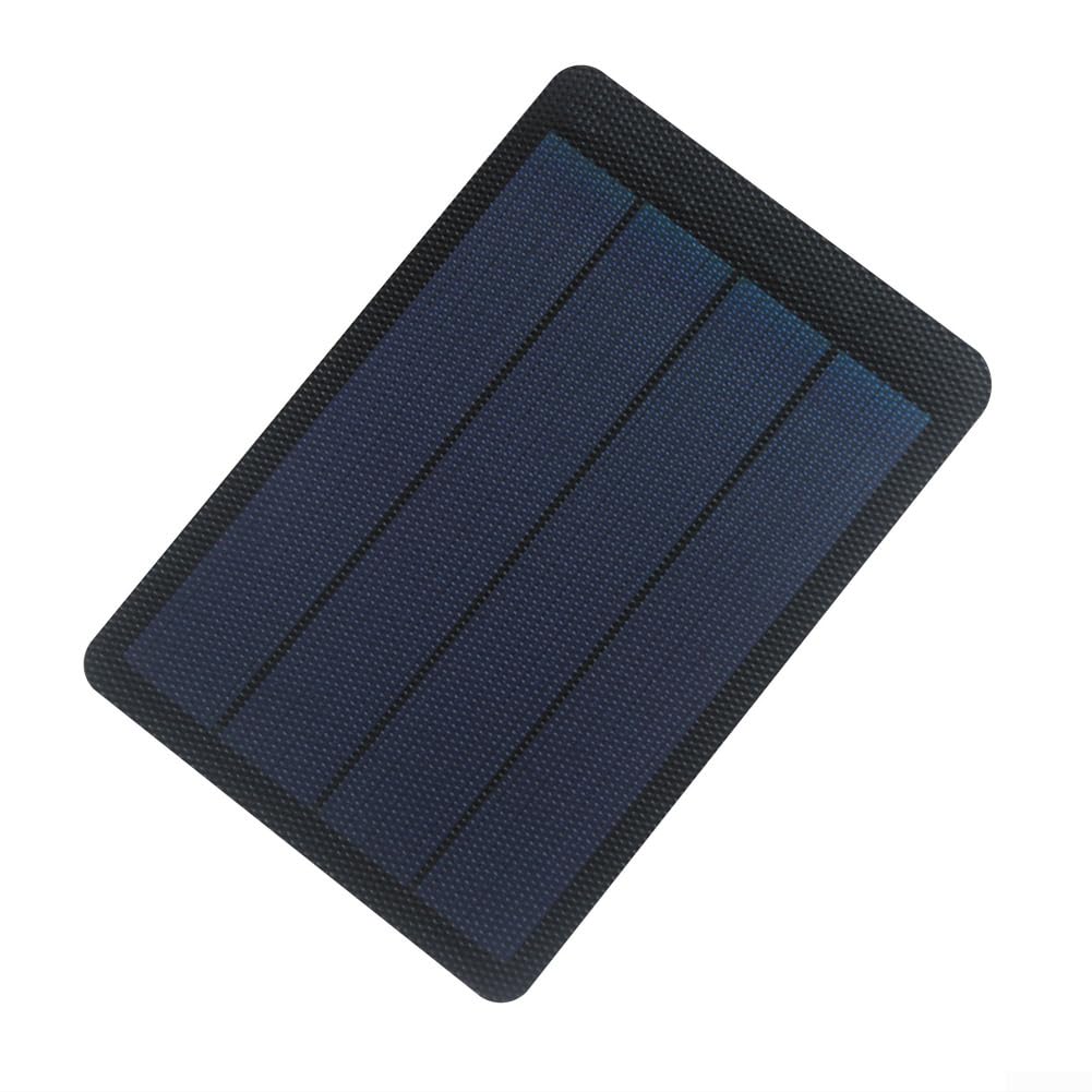 Panneau solaire flexible 1,5W 6V en silicone amorphe noir pour projet DIY