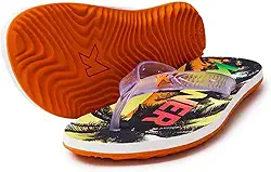 Chinelo Kenner Summer Way Masculino - Laranja e Branco - 38